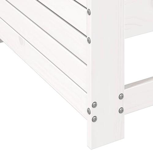Sofamodul til haven 69x62x70,5 cm massivt fyrretræ hvid