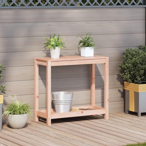 Plantebord med hylde 82,5×35×75 cm i massivt douglasgran