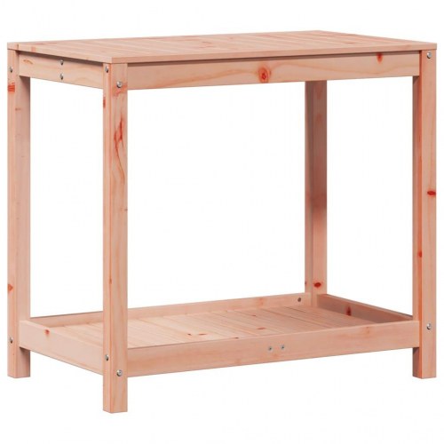 Plantebord med hylde 82,5×50×75 cm - massivt douglasgran