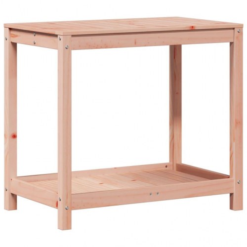Plantebord med hylde 82,5×50×75 cm - massivt douglasgran