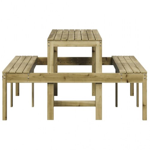 Picnicbord 160x134x75 cm imprægneret fyrretræ