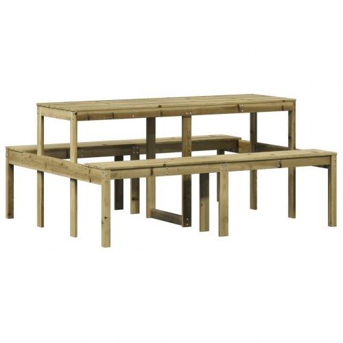 Picnicbord 160x134x75 cm imprægneret fyrretræ