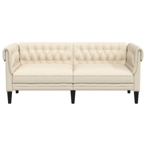 2-personers Chesterfield-sofa - hør