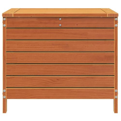 Haveskammel 62x63,5x53,5 cm massivt fyrretræ gyldenbrun