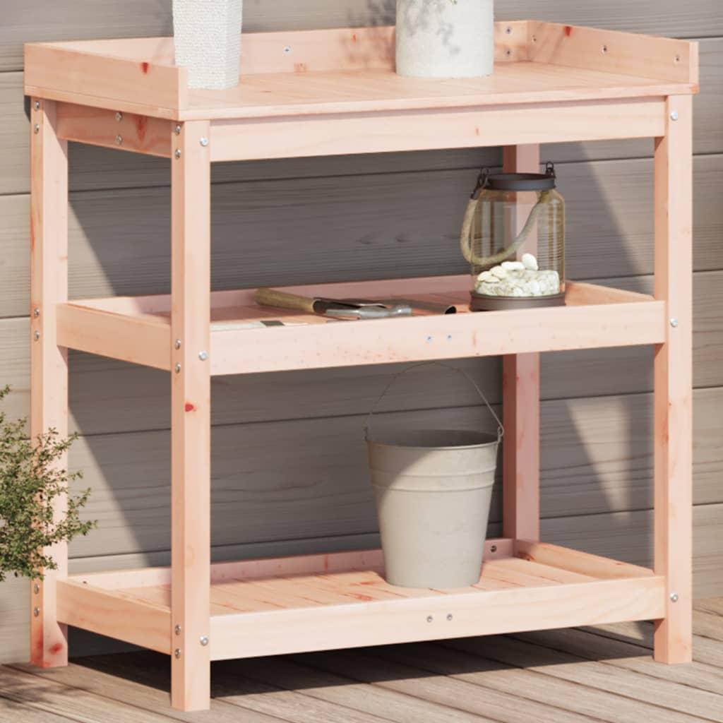 Plantebord med hylder 82,5x45x86,5 cm massivt douglasgran