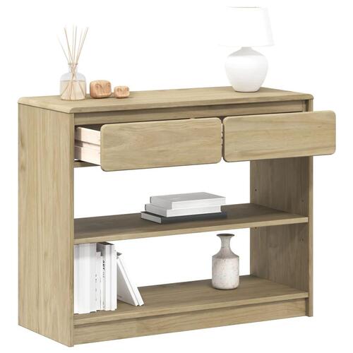 Konsolbord SAUDA 89,5x36,5x73 cm massivt fyrretræ eg