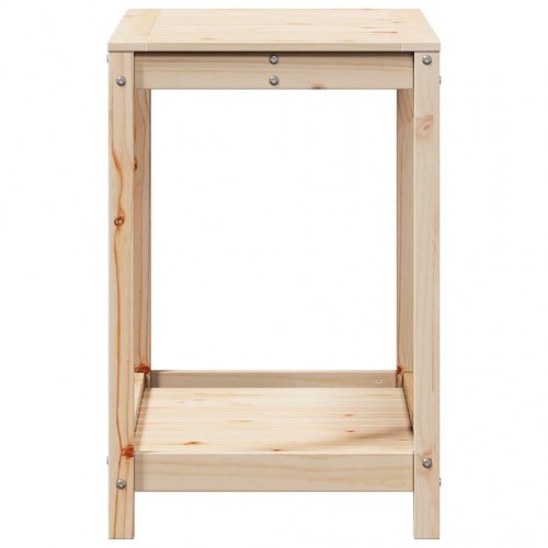 Plantebord med hylde i massivt fyrretræ - 82,5 x 50 x 75 cm