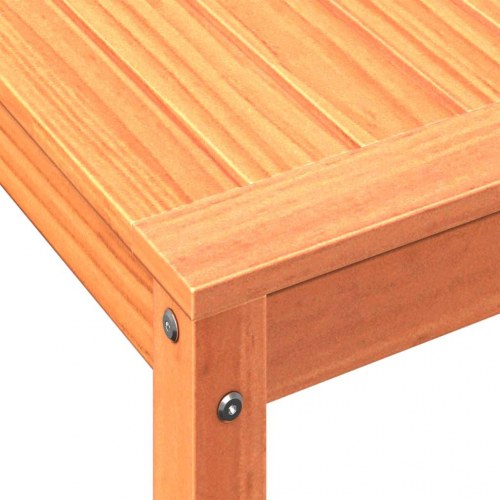 Plantebord med hylde 82,5×50×75 cm i massivt fyrretræ - gyldenbrun