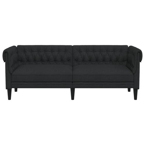 3-personers Chesterfield-sofa stof sort