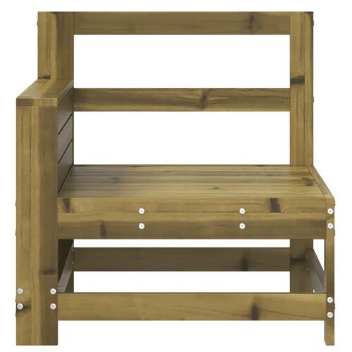 Sofamodul med armlæn 69x62x70,5 cm imprægneret fyrretræ