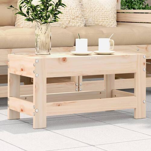 Haveskammel 62x30x32 cm massivt fyrretræ