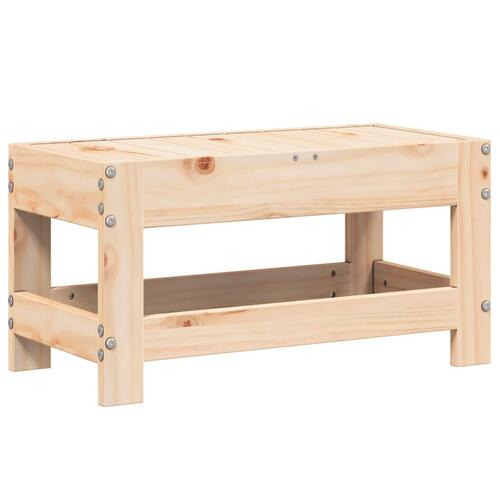 Haveskammel 62x30x32 cm massivt fyrretræ