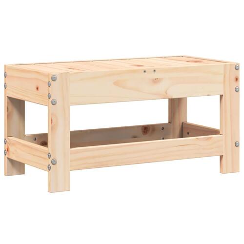 Haveskammel 62x30x32 cm massivt fyrretræ