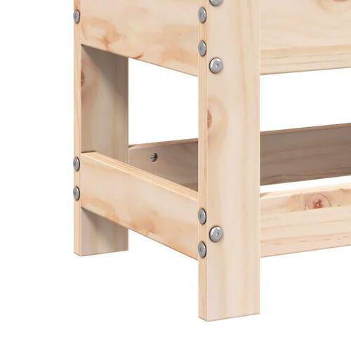 Haveskammel 62x30x32 cm massivt fyrretræ