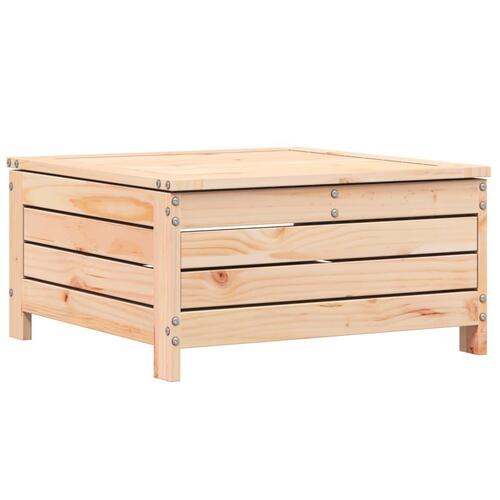Haveskammel 62x63,5x32 cm massivt fyrretræ