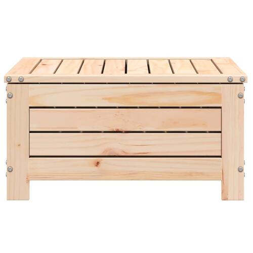 Haveskammel 62x63,5x32 cm massivt fyrretræ