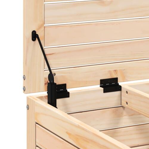Haveskammel 62x63,5x32 cm massivt fyrretræ