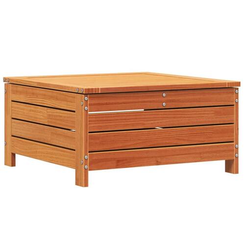 Haveskammel 62x63,5x32 cm massivt fyrretræ gyldenbrun