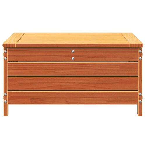 Haveskammel 62x63,5x32 cm massivt fyrretræ gyldenbrun