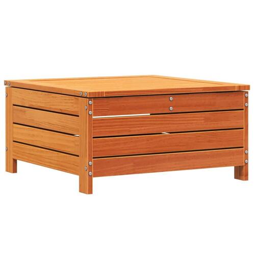 Haveskammel 62x63,5x32 cm massivt fyrretræ gyldenbrun