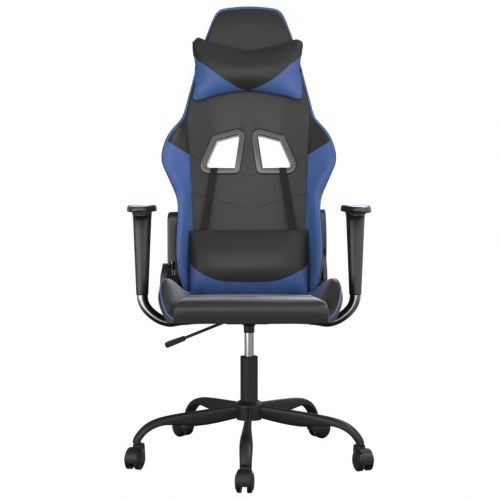 Gamingstol med massagefunktion - sort og blå