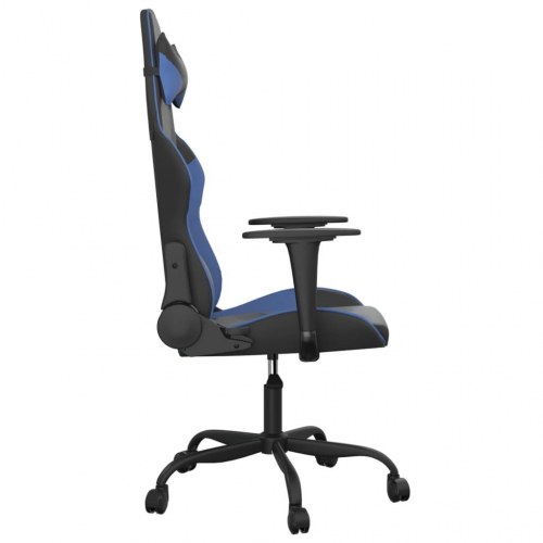 Gamingstol med massagefunktion - sort og blå