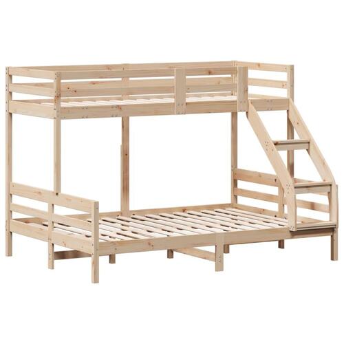 Køjeseng 90x200/140x200 cm massivt fyrretræ