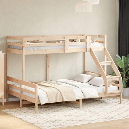 Køjeseng 90x200/140x200 cm massivt fyrretræ