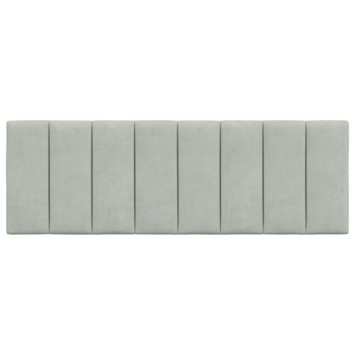 Gavlpude 120 cm velour lysegrå