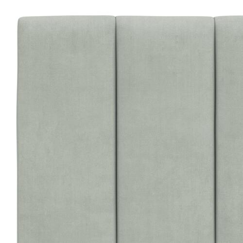 Gavlpude 120 cm velour lysegrå
