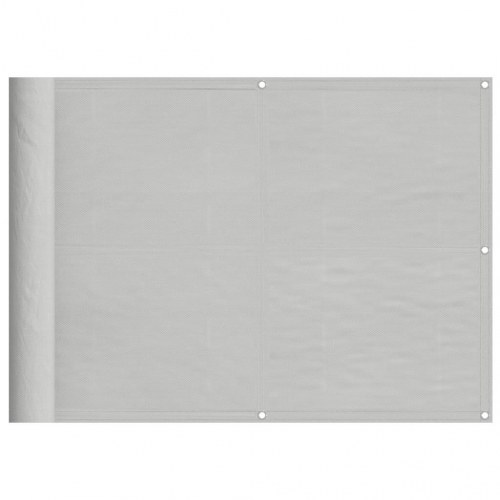 Altanafskærmning 75 × 400 cm - 100 % polyester, lysegrå