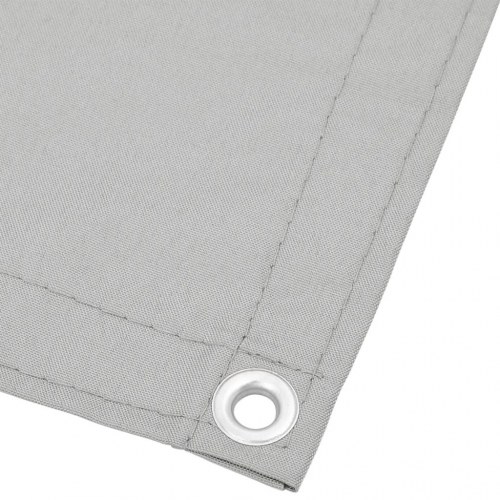 Altanafskærmning 75 × 400 cm - 100 % polyester, lysegrå