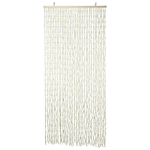 H&S Collection trådgardin 90x200 cm bambus naturfarvet