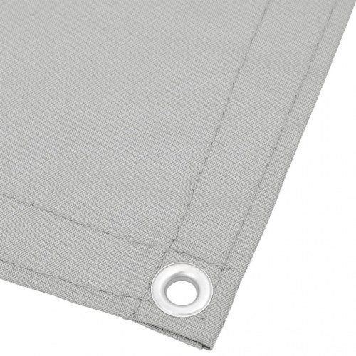 Altanafskærmning 120×500 cm - 100 % polyester, lysegrå