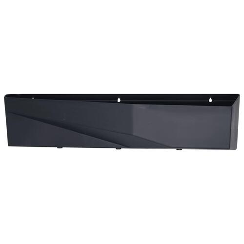 ProGarden væghængte plantekasser 2 stk. 78x19x35 cm antracitgrå