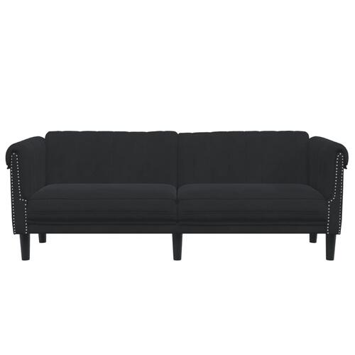 3-personers sofa velour sort