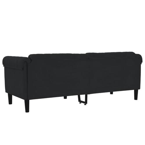 3-personers sofa velour sort