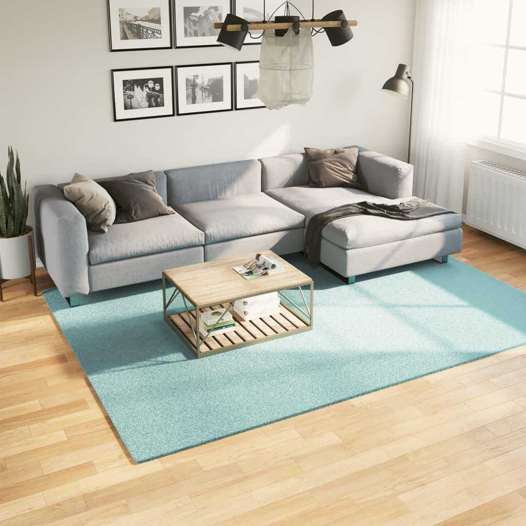 Gulvtæppe OVIEDO 200x280 cm kort luv grøn billede