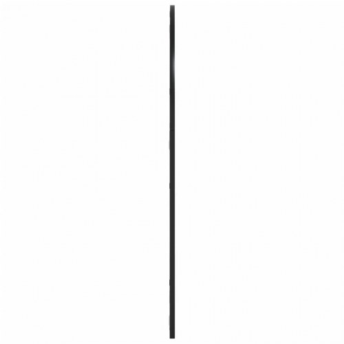 Vægspejl 80×100 cm - buet ramme i sort jern