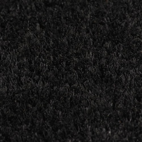 Dørmåtte i coir, 100 × 300 cm - sort, skridsikker