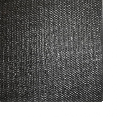 Dørmåtte i coir, 100 × 300 cm - sort, skridsikker