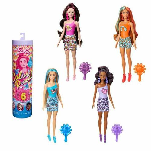 Dukke Barbie Color Reveal Serie Ritmo Regnbue