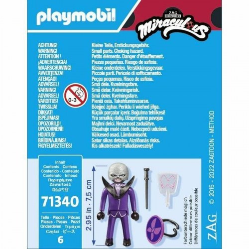 Figurlegetøj Playmobil - Miraculous Hawk Moth, 6 dele