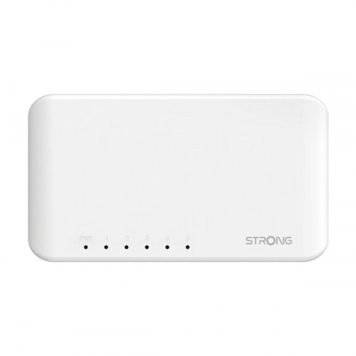 Netværksswitch STRONG SW5000P - 5 porte, hvid