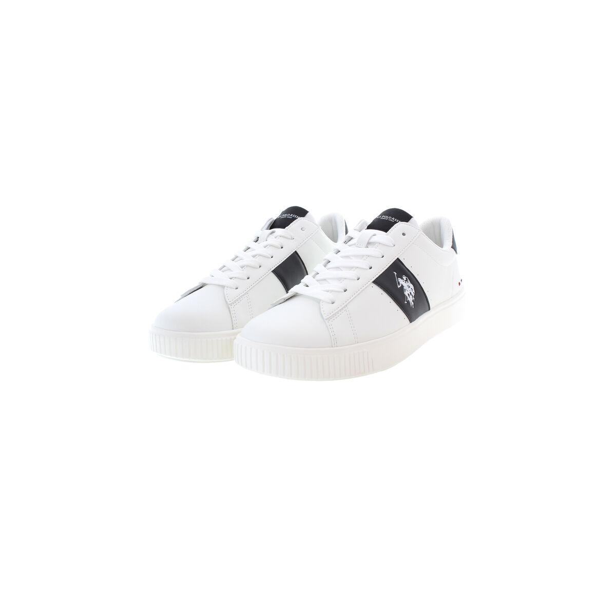 Herre Sneakers Polo Assn Tymes009 Whi Blk01 Hvid