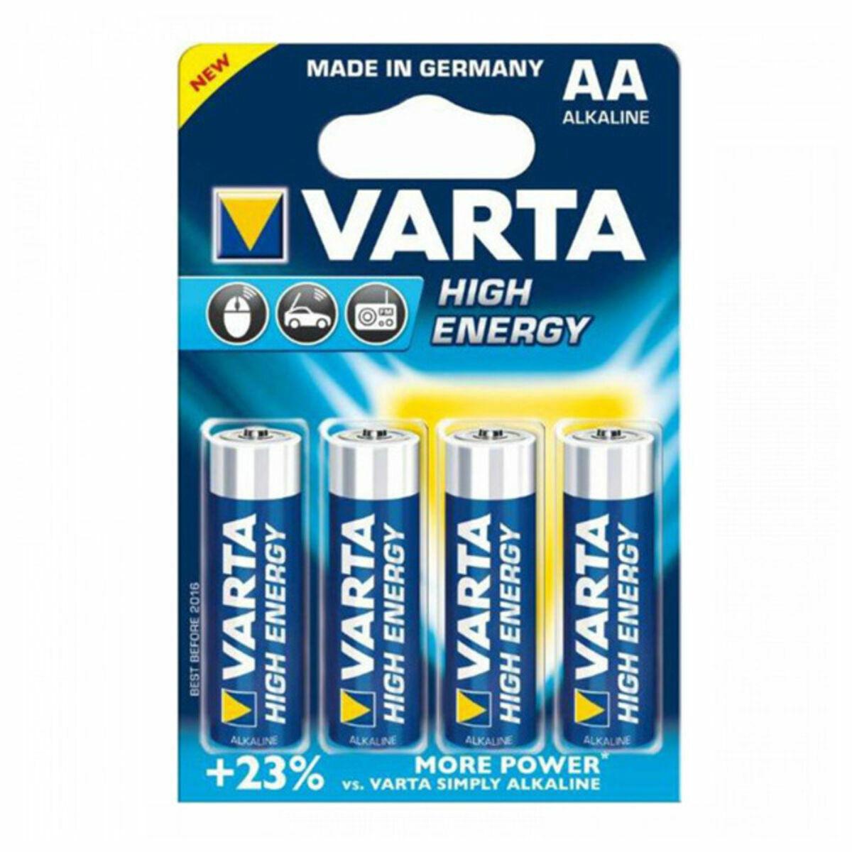 Alkaline Batteri Varta Aa Lr06 1 5 V 2930 Mah 1 5 V 20 Enheder