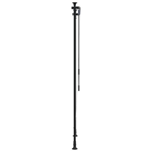 Udendørs rullegardin 100x270 cm stof og stål blå og hvid