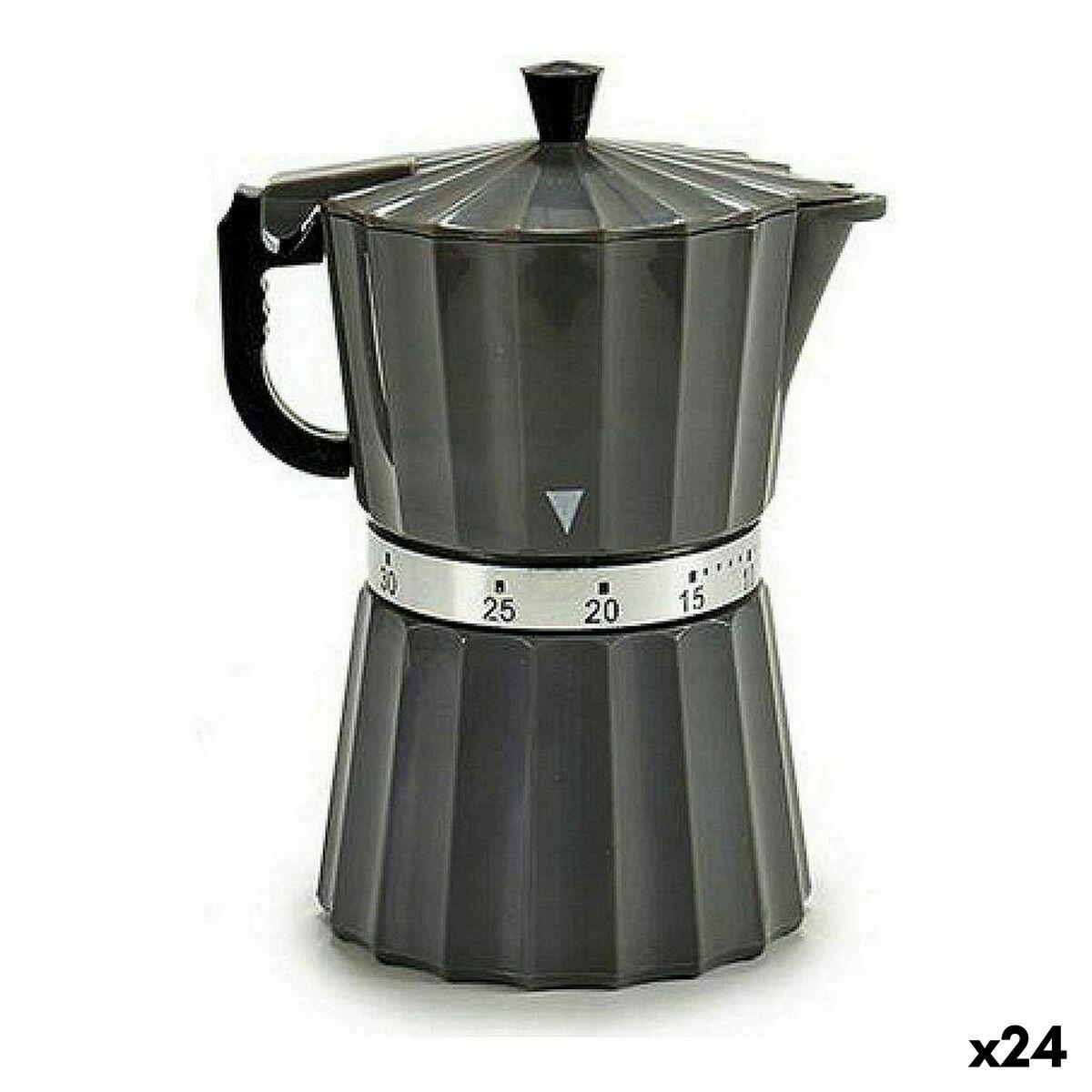 Køkkenur 9 x 10,5 x 6,5 cm Kaffemaskine (24 enheder)