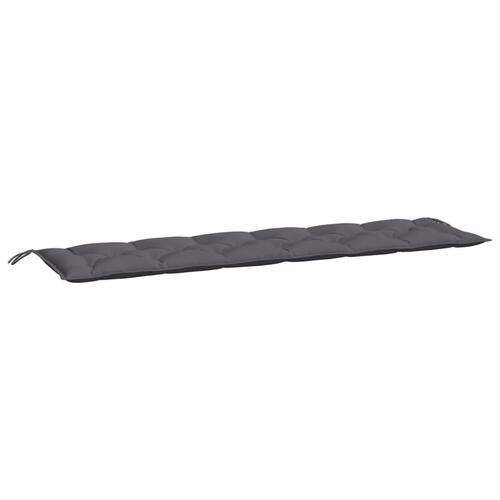 Hynde til havebænk 200x50x7 cm oxfordstof antracitgrå