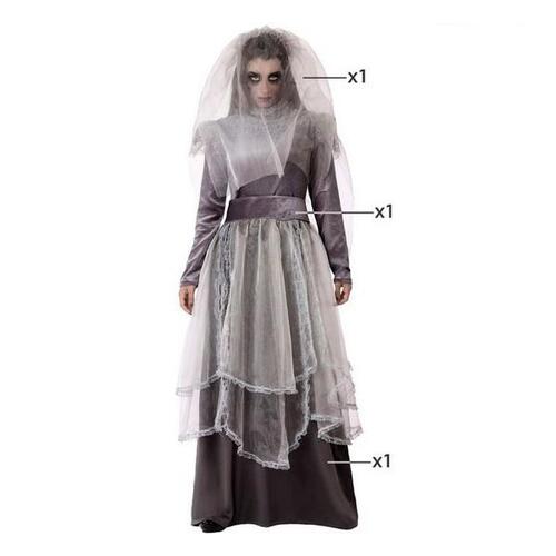 Kostume til voksne Grå Zombies (3 Dele) M/L